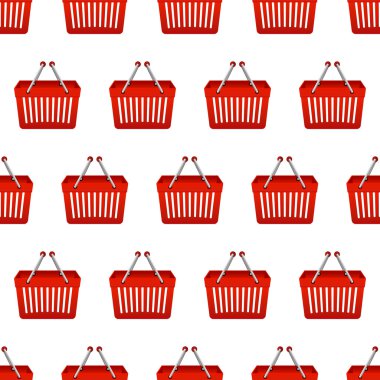 Alışveriş sepeti seamless modeli