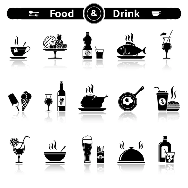 Food & drink icons — Stock Vector