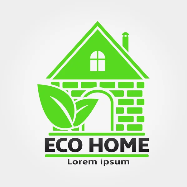 Eco home vecteur — Image vectorielle