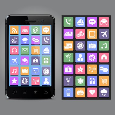 Simgeli akıllı telefon