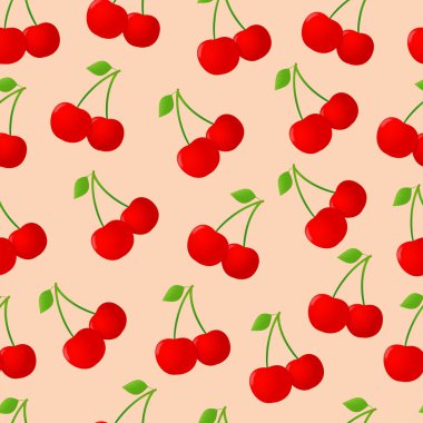 Kirazlı kusursuz desen