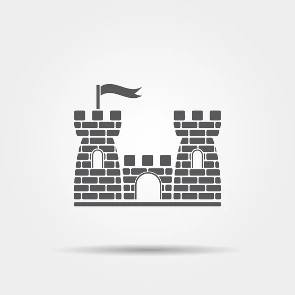 Ícone do castelo — Vetor de Stock