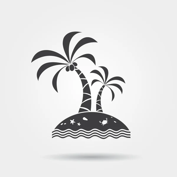 Ikona wyspy — Wektor stockowy