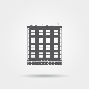 Daireli ev vektör simgesi