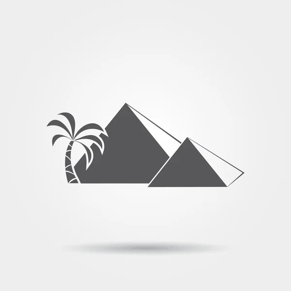 Icona delle piramidi — Vettoriale Stock