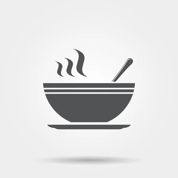 Icono de sopa — Vector de stock