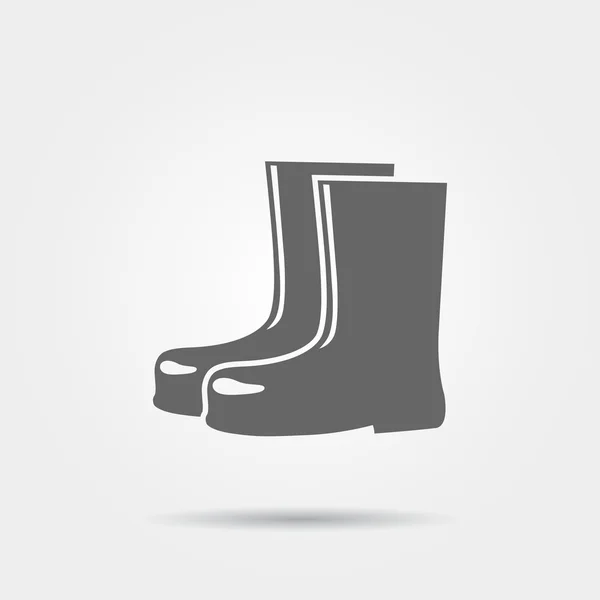 Icono botas de lluvia — Vector de stock