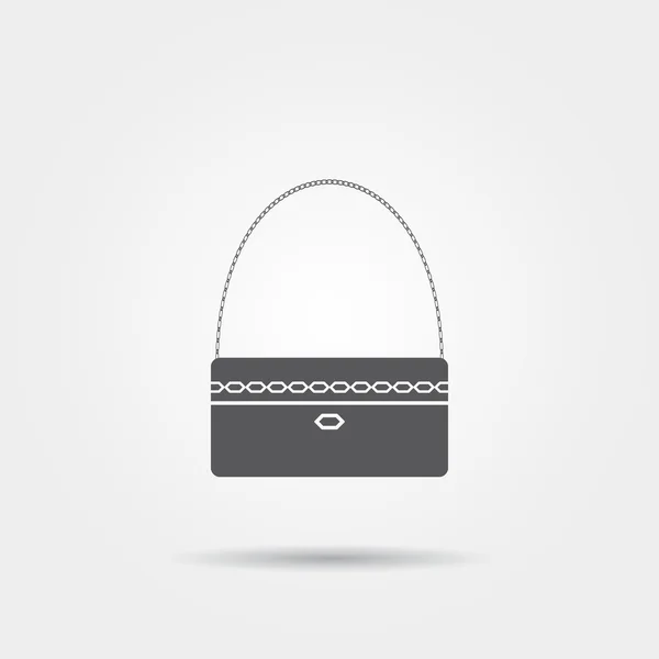 Women's handbag icon — Stock Vector