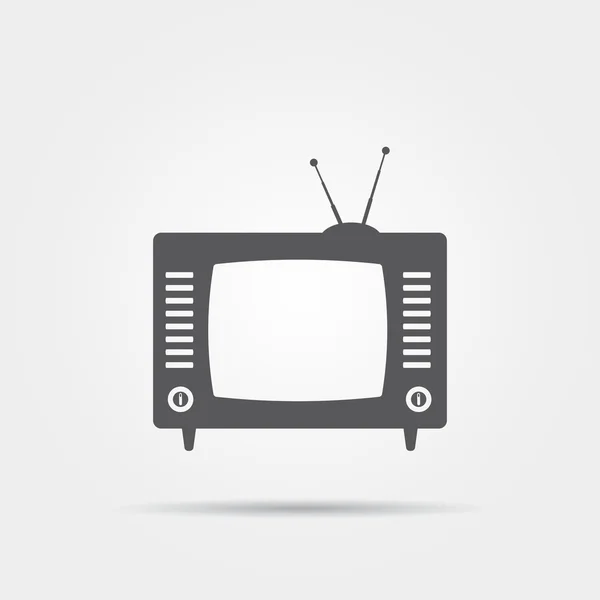 Retro televizyon simgesi — Stok Vektör