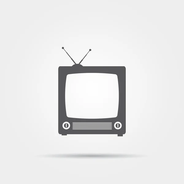 Ícone de TV retro — Vetor de Stock