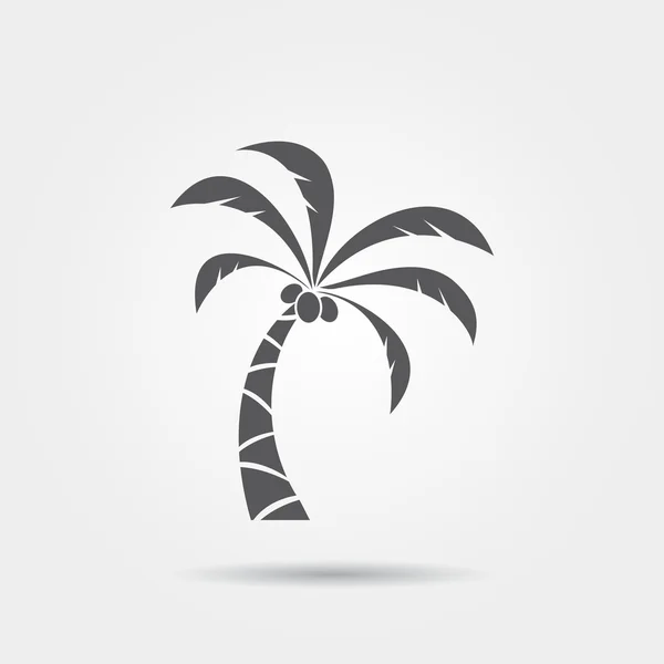 Palmboom pictogram — Stockvector