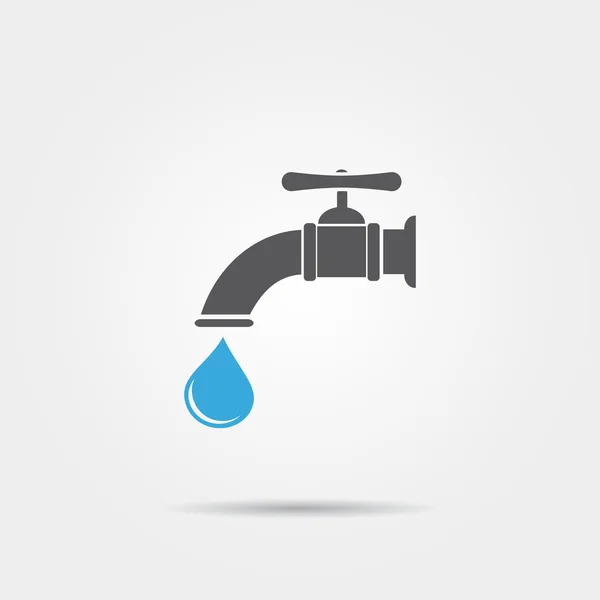 Pictogram waterkraan — Stockvector