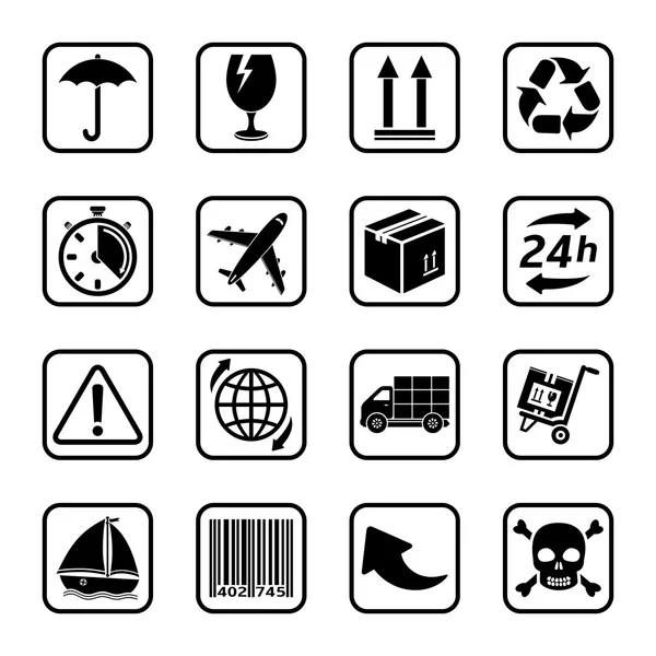 Delivery icons set. — Stock Vector