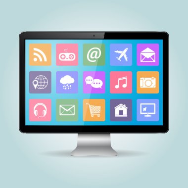 Bilgisayar Pc Monitörü ile kutsal kişilerin resmi