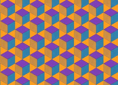 Soyut parlak renkli arkaplan. Kusursuz 3B desen.