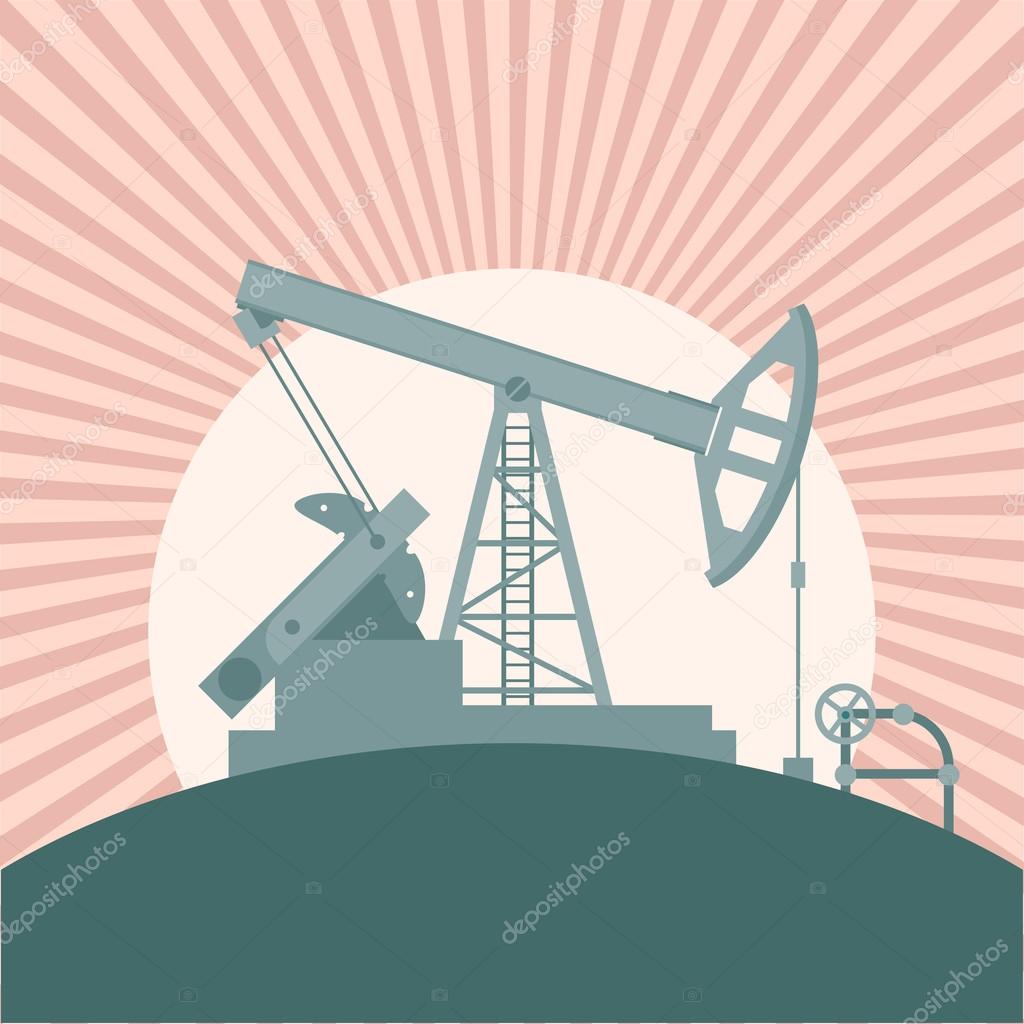 Oil derrick banner