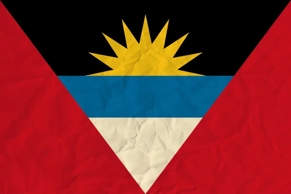 Antigua och Barbuda papper flagga — Stock vektor