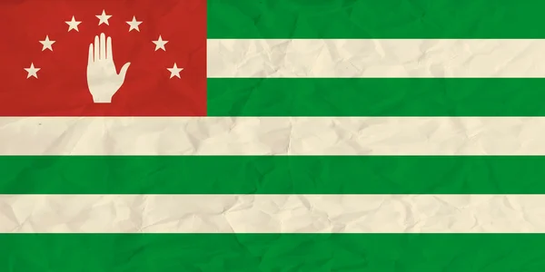 Bandera de papel Abjasia — Archivo Imágenes Vectoriales