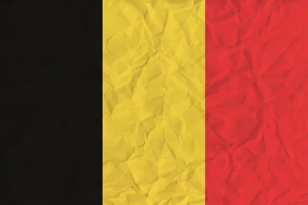 België papier vlag — Stockvector