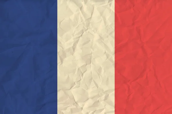 France drapeau en papier — Image vectorielle