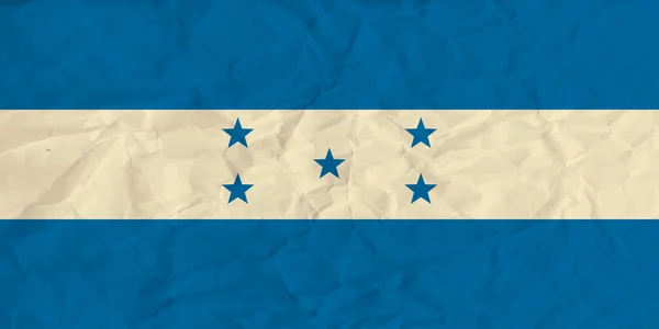Honduras kağıt bayrak — Stok Vektör