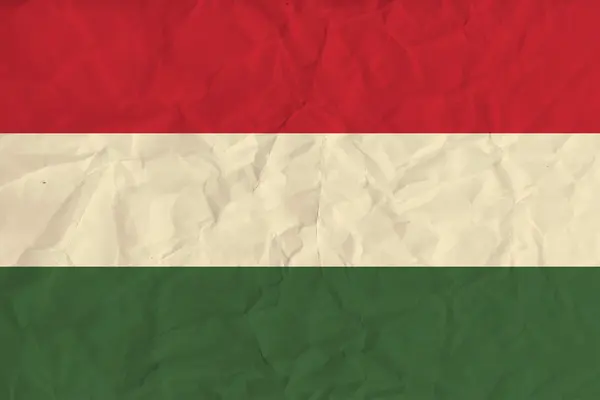 Hongrie drapeau papier — Image vectorielle