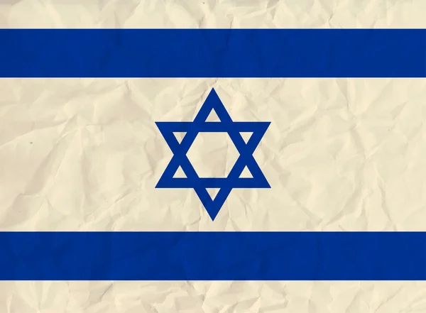 Israel paper  flag — Stock Vector