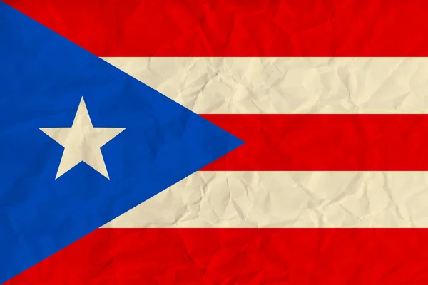 Bandera de papel de Puerto Rico — Archivo Imágenes Vectoriales