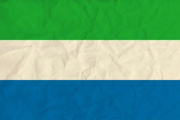Bandiera di carta Sierra Leone — Vettoriale Stock
