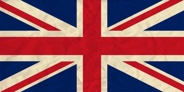 İngiltere kağıt bayrak — Stok Vektör