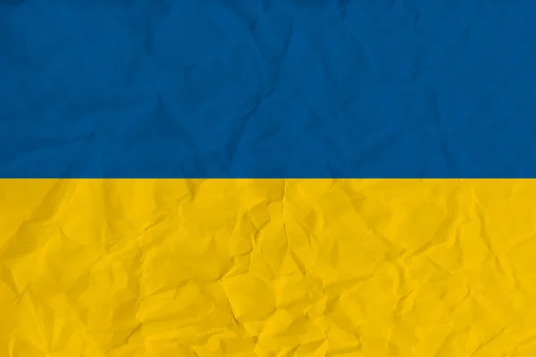 Ukraine drapeau en papier — Image vectorielle