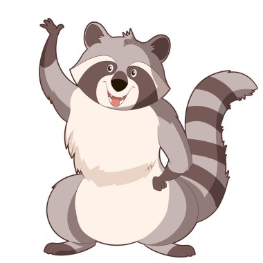 Karikatür karikatür Racoon