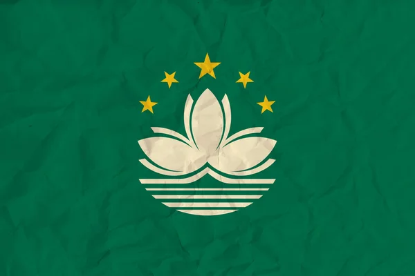 Χαρτί σημαία του Μακάου — Διανυσματικό Αρχείο