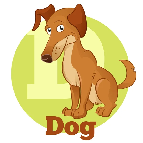 ABC мультфільм собака — стоковий вектор