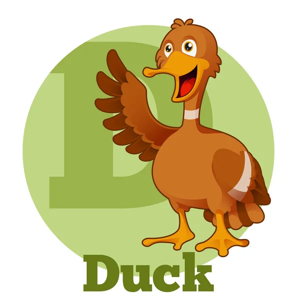 ABC мультфільм Duck — стоковий вектор