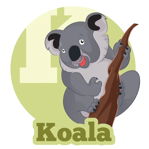 ABC cartone animato Koala — Vettoriale Stock