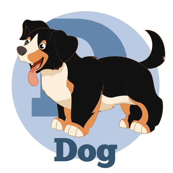 ABC Dog2 мультфільм — стоковий вектор