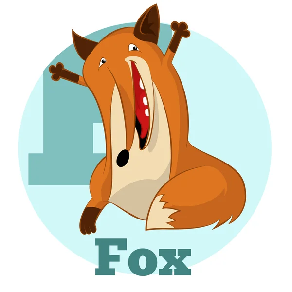 ABC tecknad Fox2 — Stock vektor