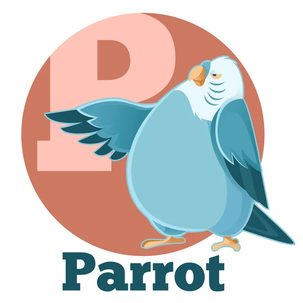 ABC dos desenhos animados Parrot2 —  Vetores de Stock