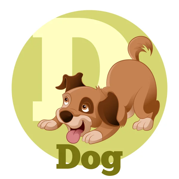ABC Dog4 мультфільм — стоковий вектор