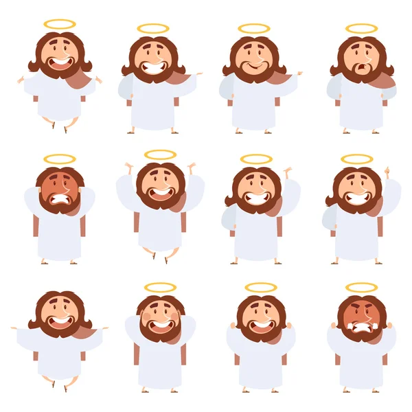 Set di icone di Gesù — Vettoriale Stock