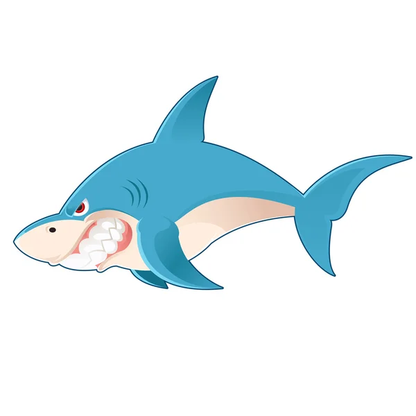 Cartoon Shark — Stock Vector