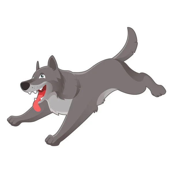 Loup gris — Image vectorielle