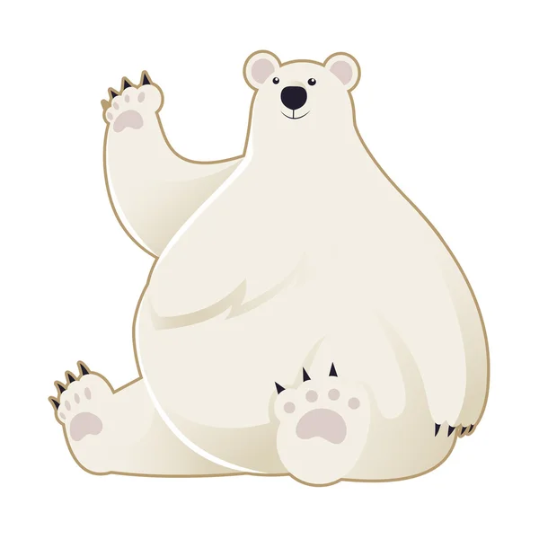 White bear — Stock Vector