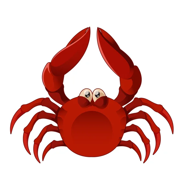 Cartoon crab — Stock Vector