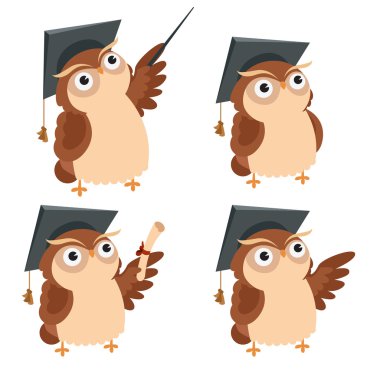 Owl lecture clipart