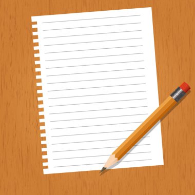 Çizgiler ve bir kalem ile levha