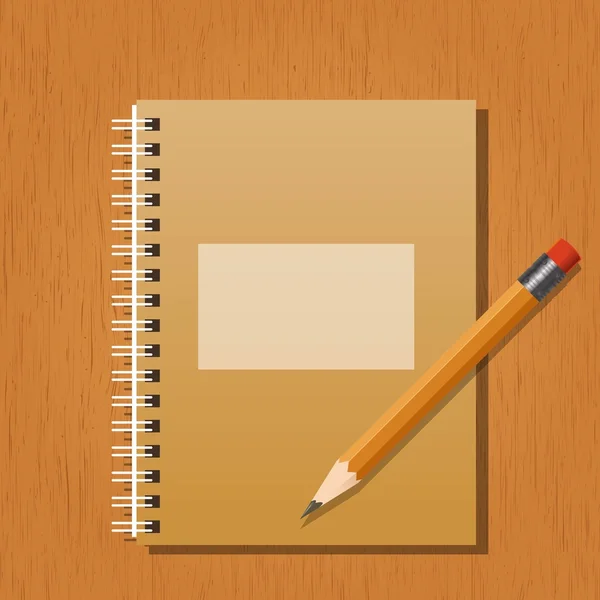 Σημείωση και ένα μολύβι — Διανυσματικό Αρχείο