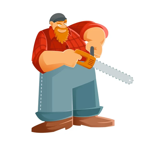 Woodcutter — Stock Vector