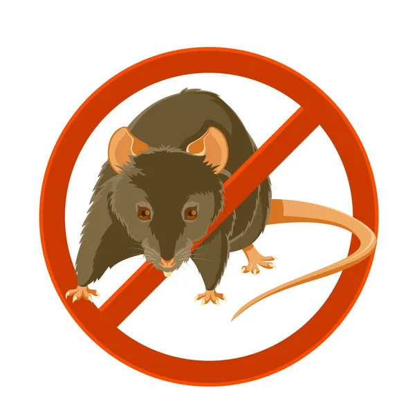 Aucun signe de rat — Image vectorielle